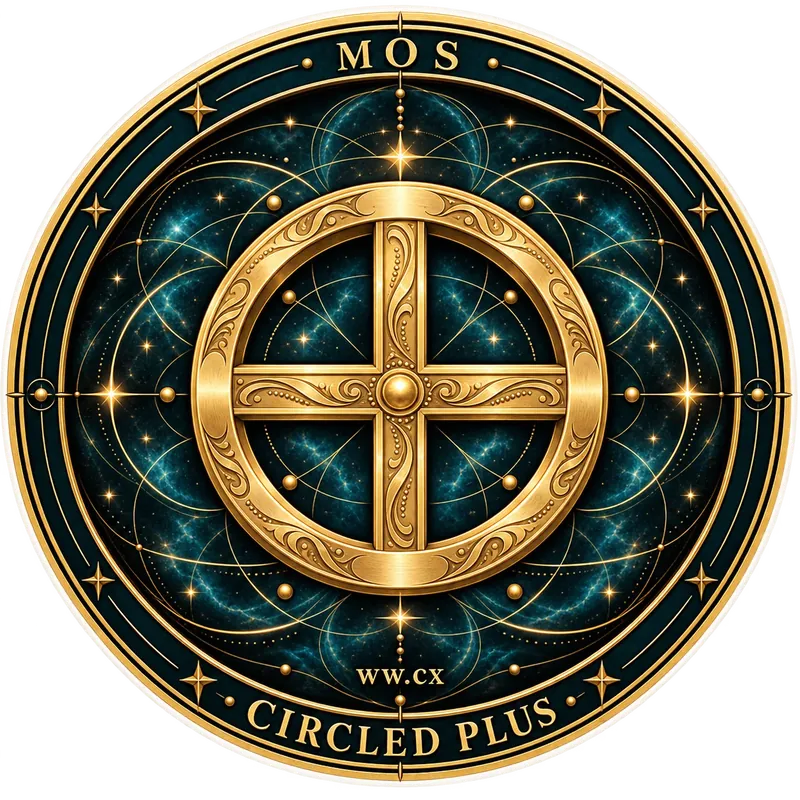 Circled Plus MOS Sticker