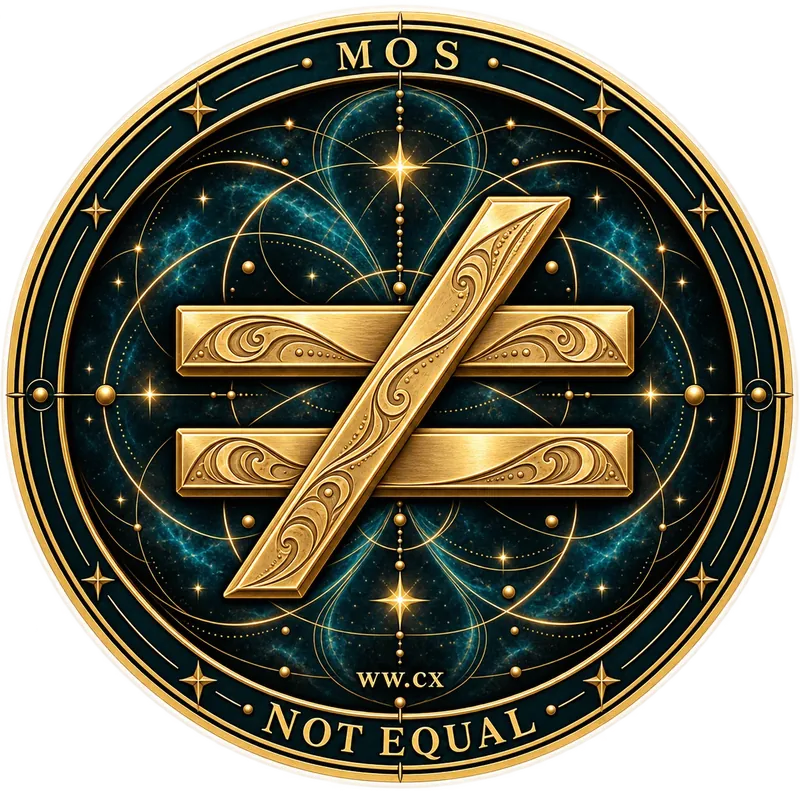 Not Equal MOS Sticker